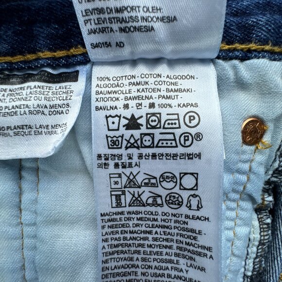 Levis 501 Jeans Mens 36x30 (36x29) Blue Button Up Dark Wash Straight Leg - Picture 9 of 15